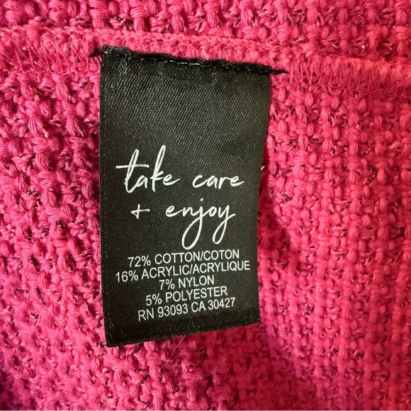 NWT Nic & Zoe pink fringe jacket size Large - Picture 4 of 5